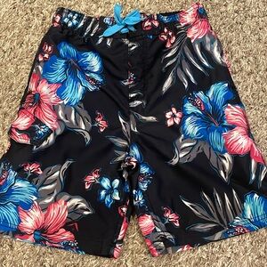 Black swim trunks